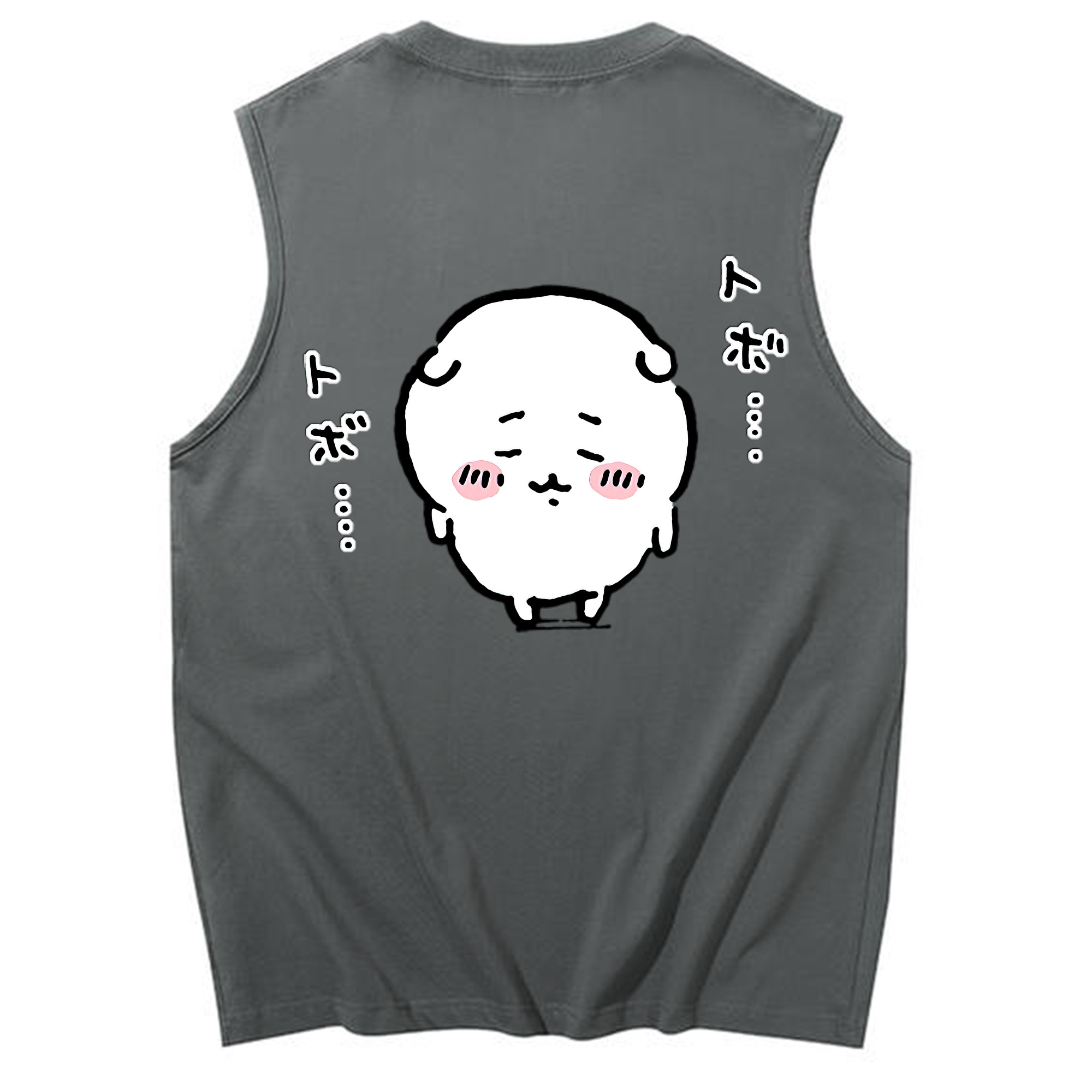 （画像用） ちいかわ ちいかわ Chii-kawa chiikawa コットン100％タンクトップ（背面プリント）